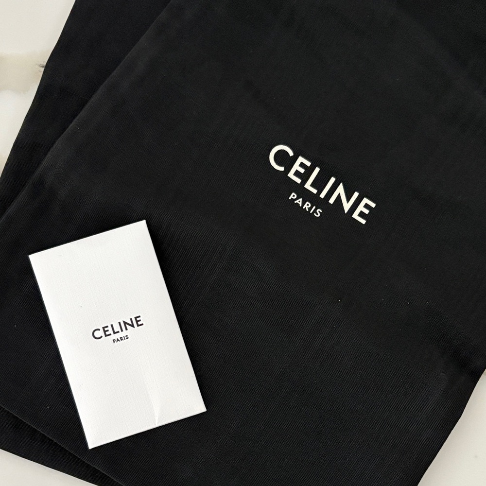 Celine Tan Triomphe Mule Sandals with Gold Details EU 39 - Picture 7 of 8